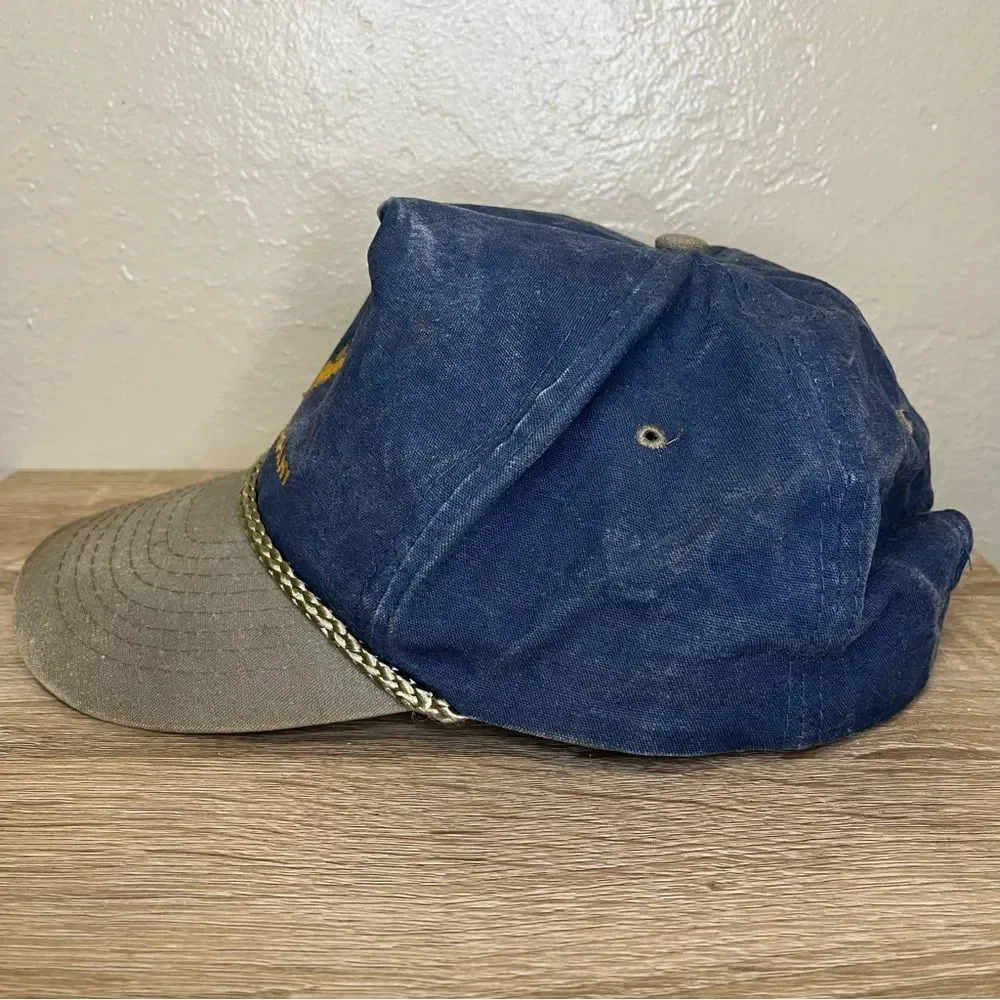 Vintage Hat General trailer Company baseball cap navy blue olive green